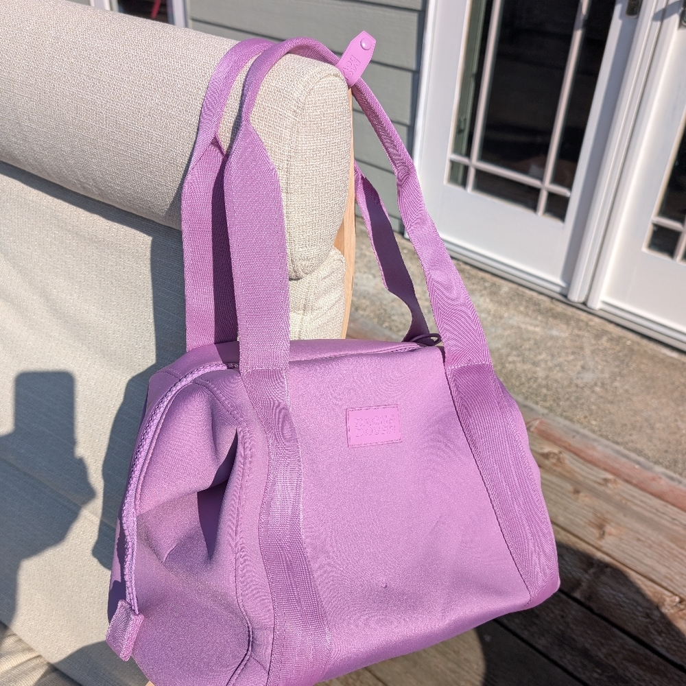 Dagne Dover Medium Landon Carryall, Orchid neoprene, like new